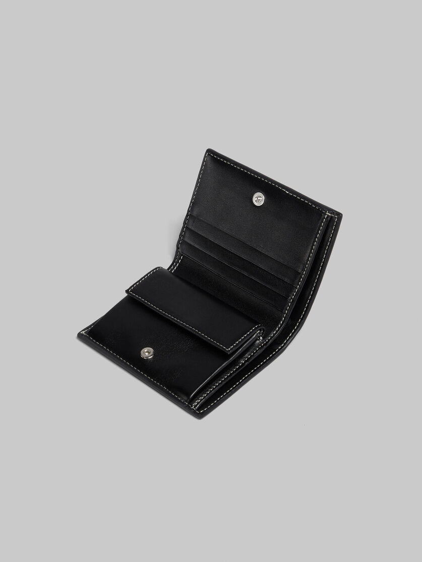 Portacarte bi-fold in pelle nera - Portafogli - Image 4