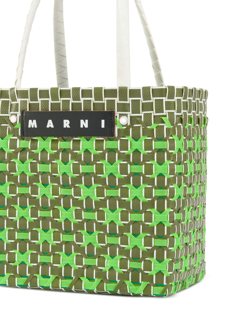 ブルー レッド MARNI MARKET Criss-Cross ミニ バスケットバッグ - ショッピングバッグ - Image 4
