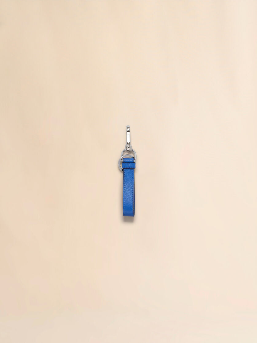 Blue leather keyring with Marni Mending - Key Rings - Image 2