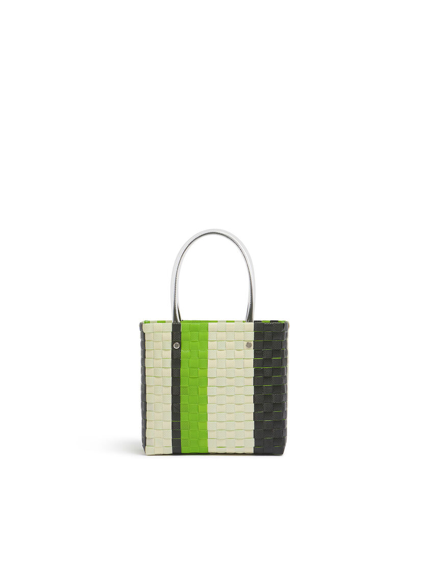 イリスブルー MARNI MARKET MINI STRIPE BASKET - ショッピングバッグ - Image 3