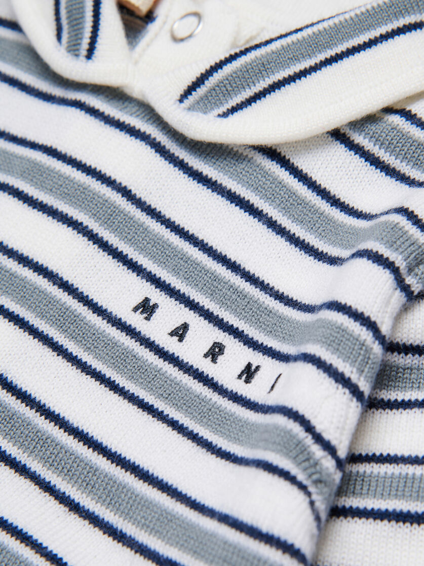 Off-white and blue striped wool co-ord - Pants - Image 4
