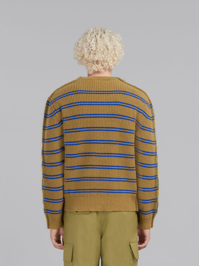 Mehrfarbig gestreifter Pullover aus Mohair und Wolle - Pullover - Image 3
