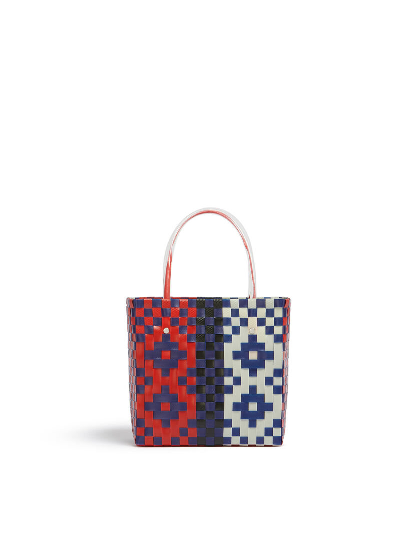 Red rhombus MARNI MARKET MINI BASKET bag - Shopping Bags - Image 3