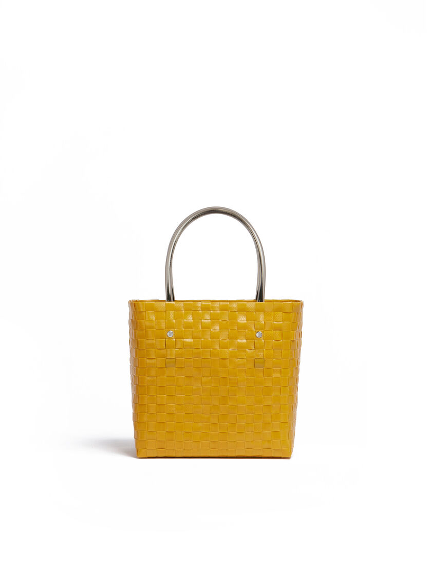 Sac MARNI MARKET ANIMAL BASKET jaune et marron - Sacs cabas - Image 3