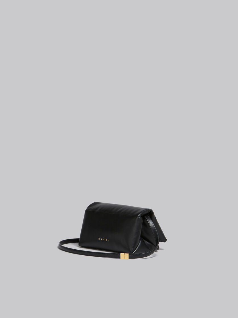 Mini black leather Prisma bag - Shoulder Bag - Image 2