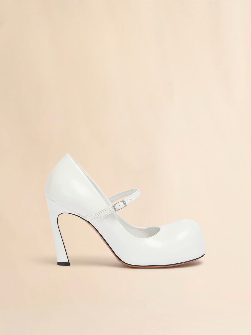 Black leather New Wave Mary Jane pump - Mocassin - Image 1