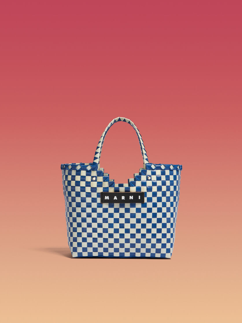 Blue and white MARNI MARKET LOVE BASKET bag - Bags - Image 1