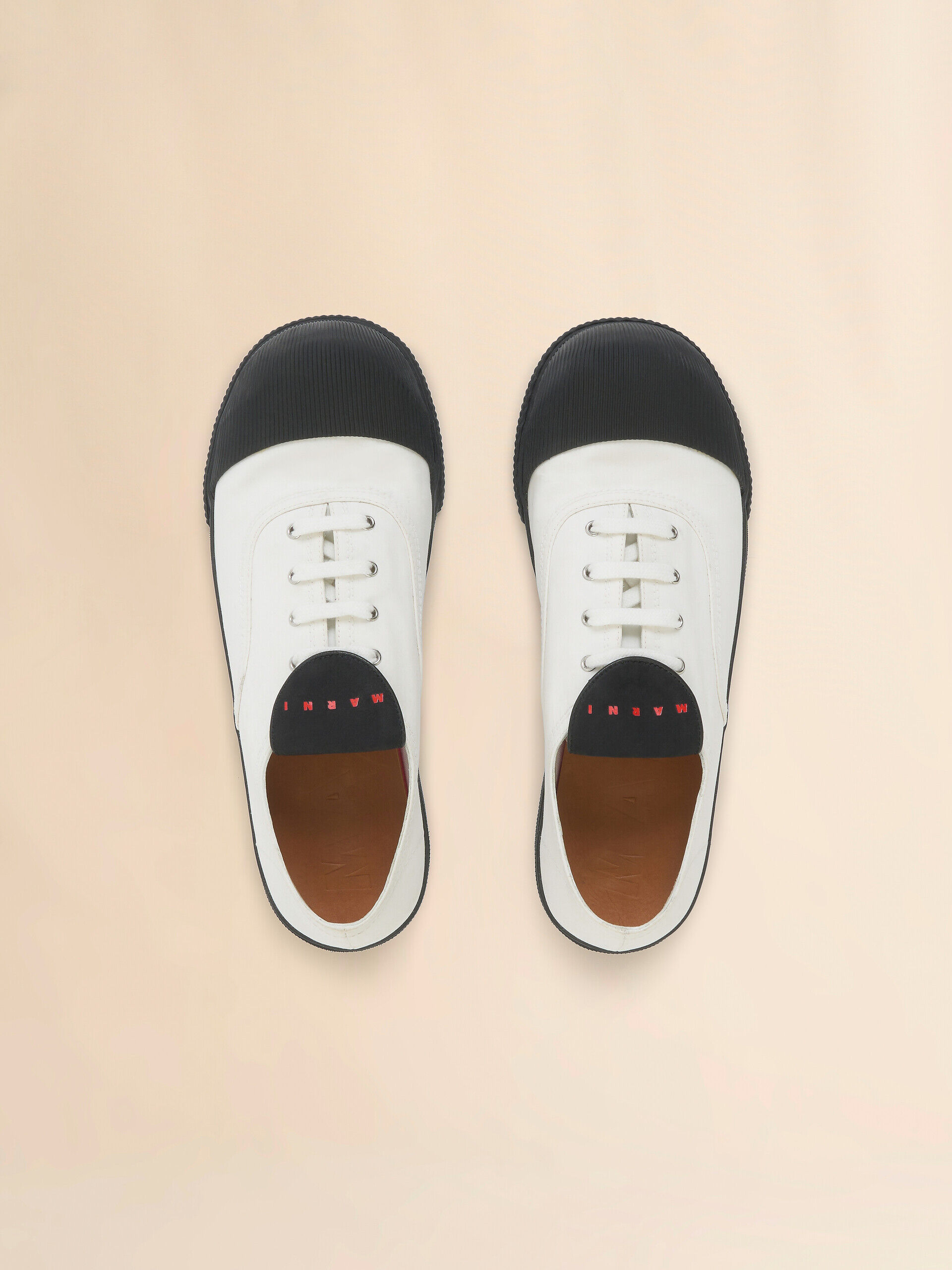 ホワイト キャンバス製 New Wave スニーカー | Marni