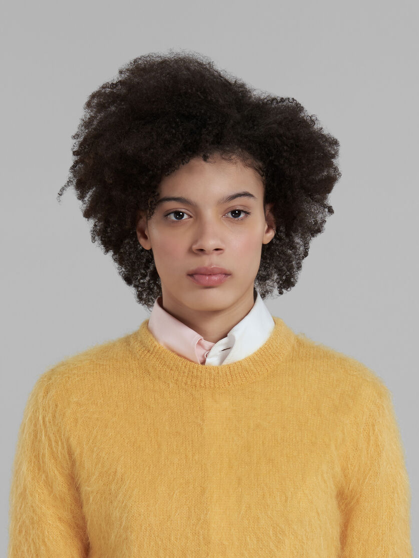 Rosafarbener Pullover aus Mohair und Wolle - Pullover - Image 4