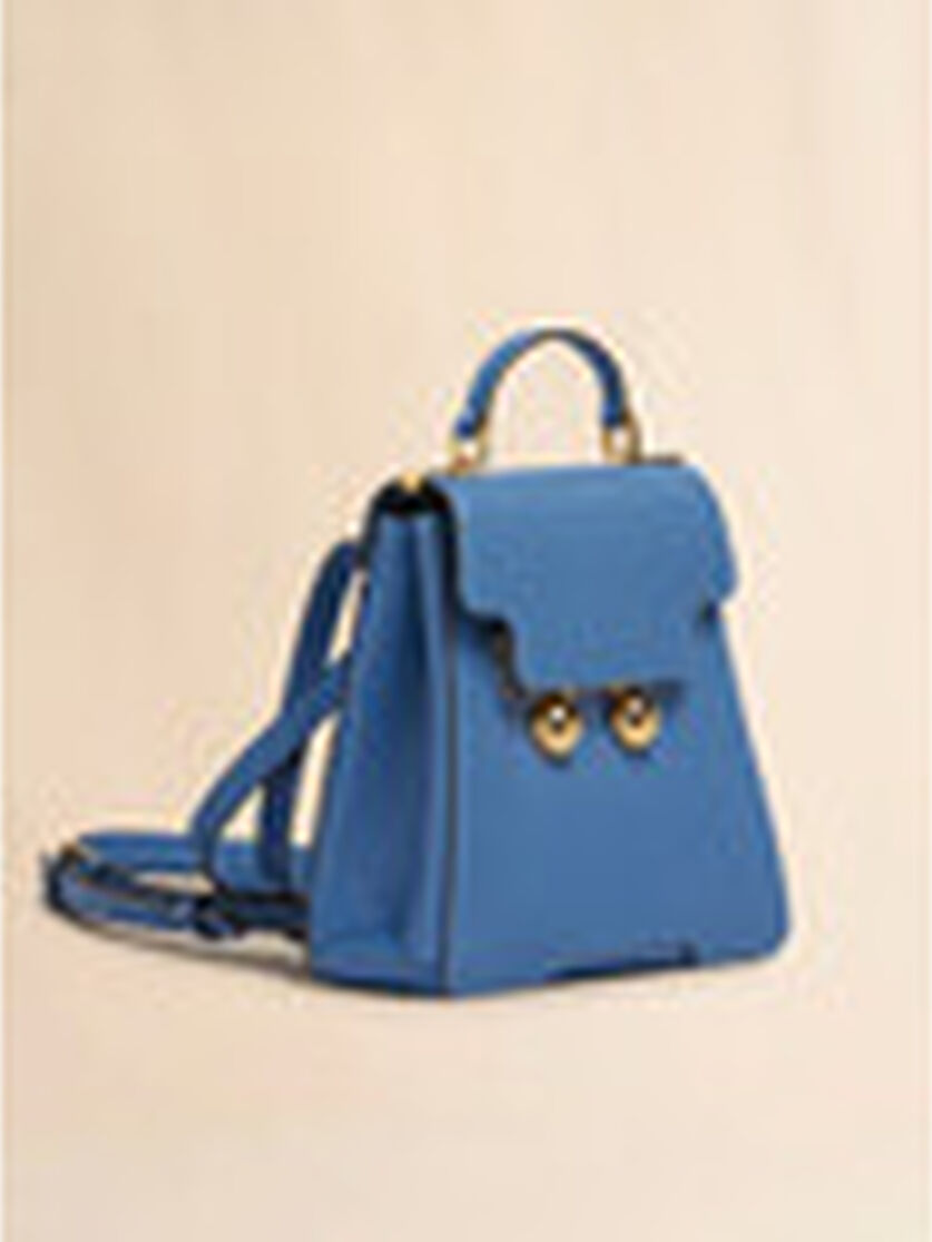 Blue leather Trunkaroo backpack - Backpacks - Image 5