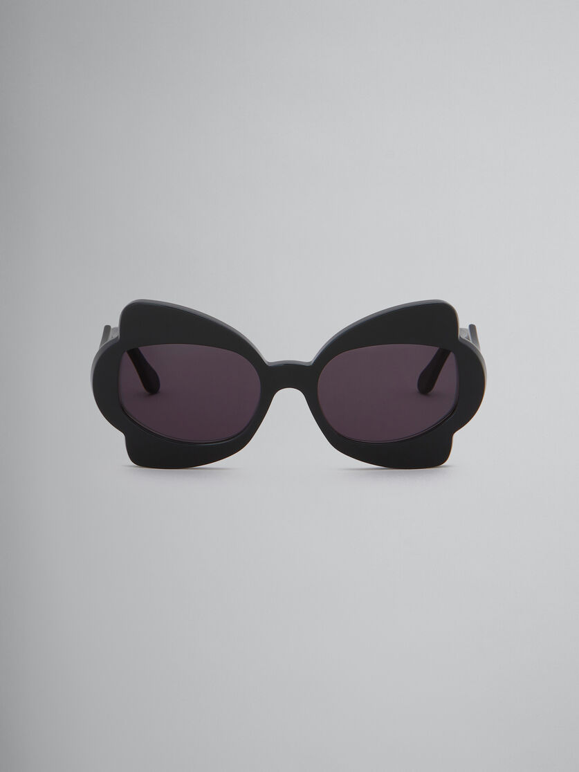 Black Monumental Gate Sunglasses | Marni 