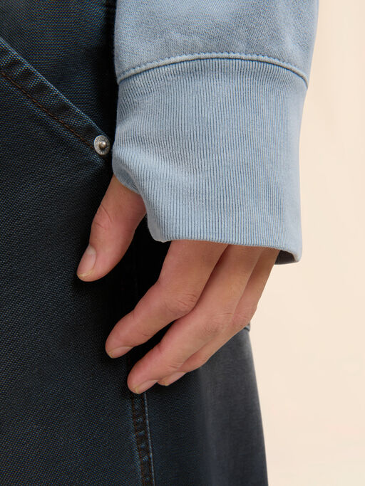 Blue cotton sweatshirt with Marni patches - Sweaters