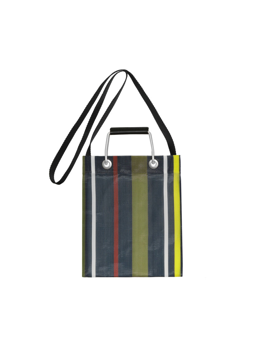 グリーンブルー(ターコイズ) MARNI MARKET STRIPE MINI SHOULDER BAG - ハンドバッグ - Image 3