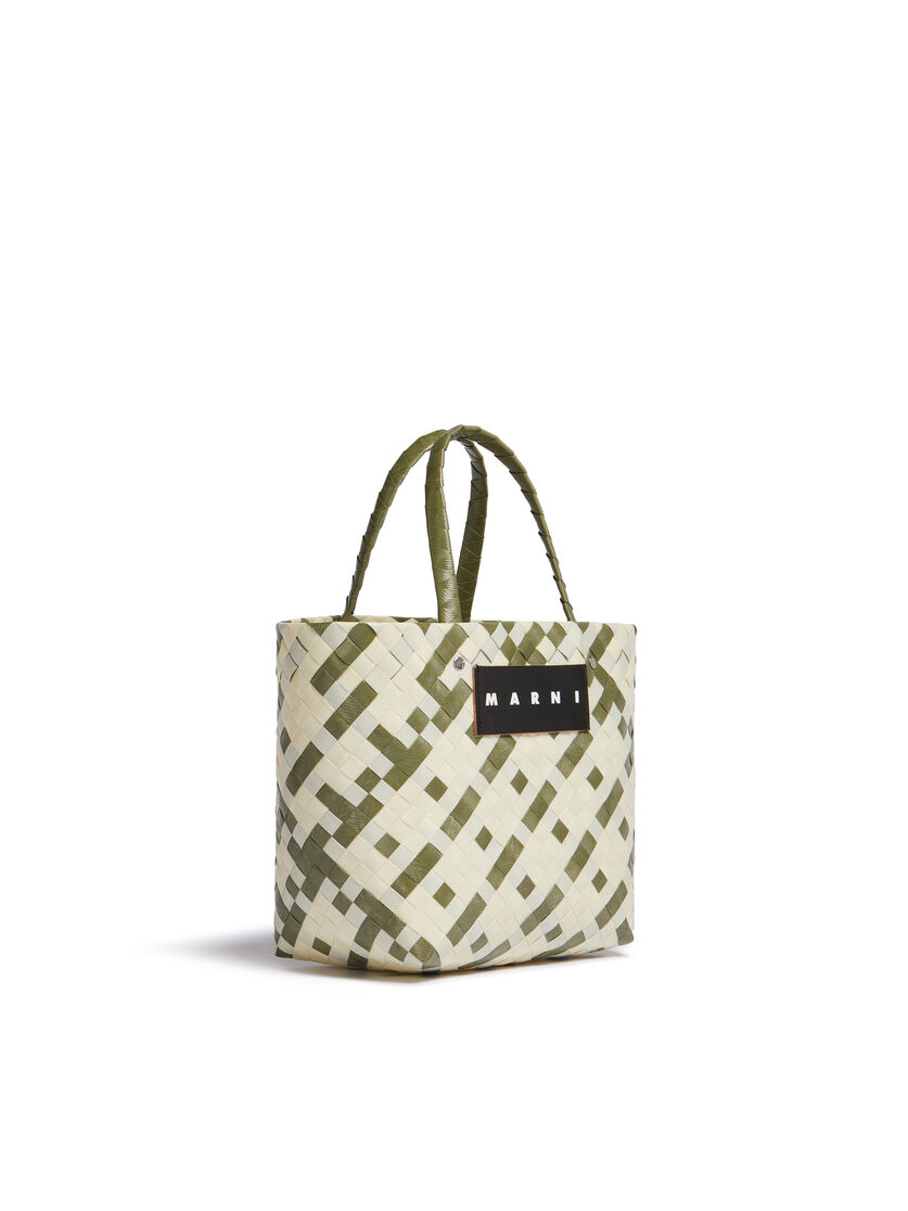 ブルー&レッド MARNI MARKET CHECK BASKET MINI BAG - ショッピングバッグ - Image 2