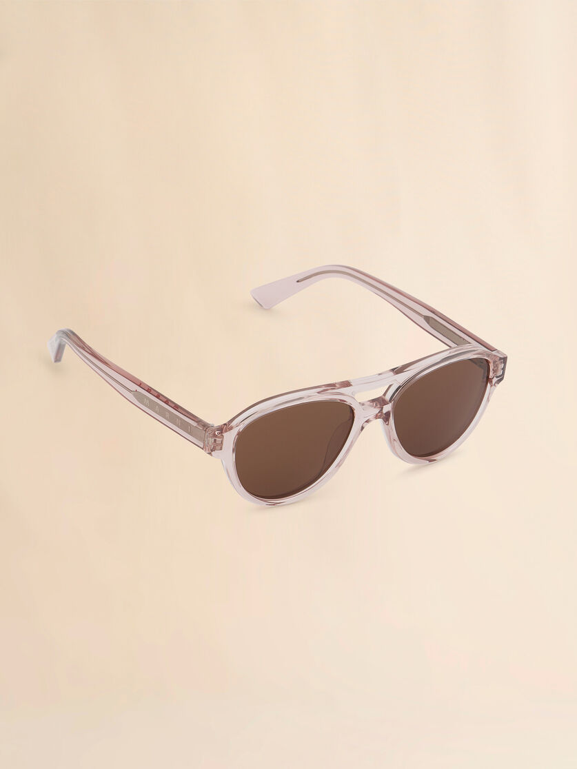 Translucent pink Zeanou sunglasses, Image 2