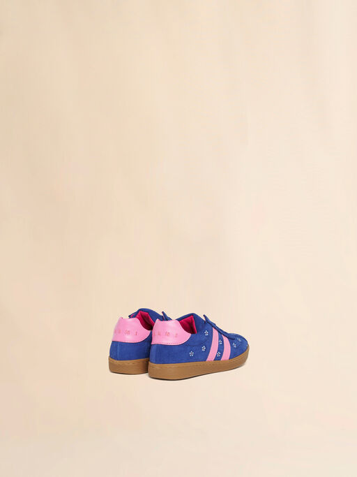 Blue and pink suede sneaker - Sneakers