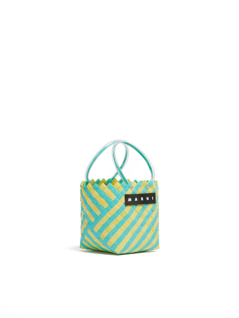 イエロー ターコイズ ウーブン素材製 MARNI MARKET TAHAバッグ | Marni