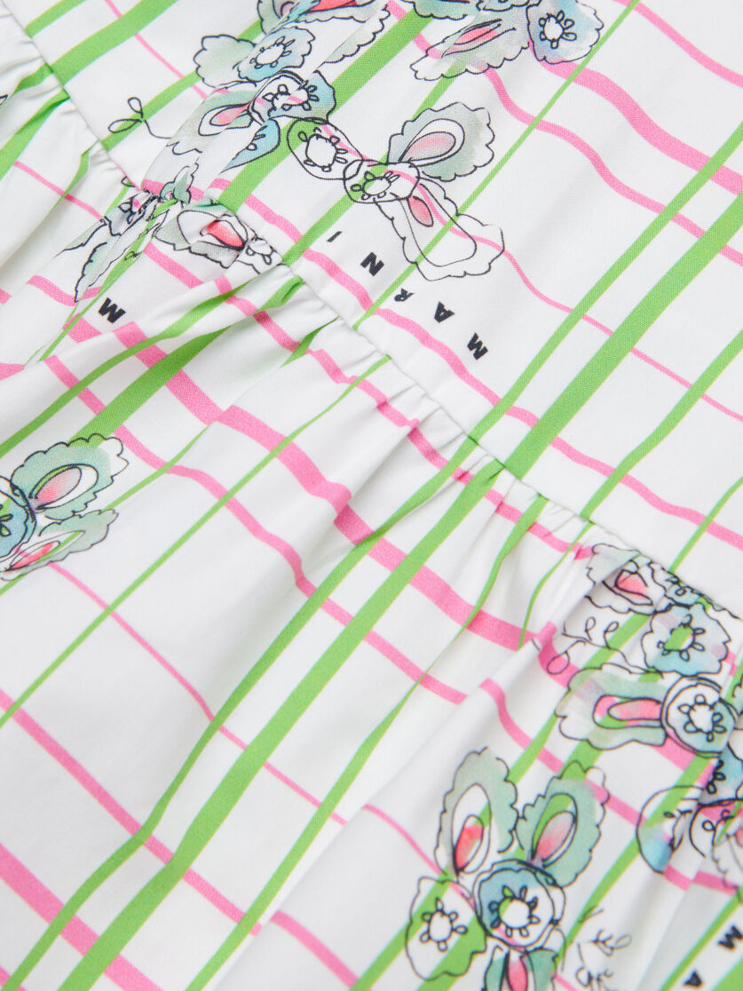 Poplin dress with Greenhouse pattern - Dresses - Image 4