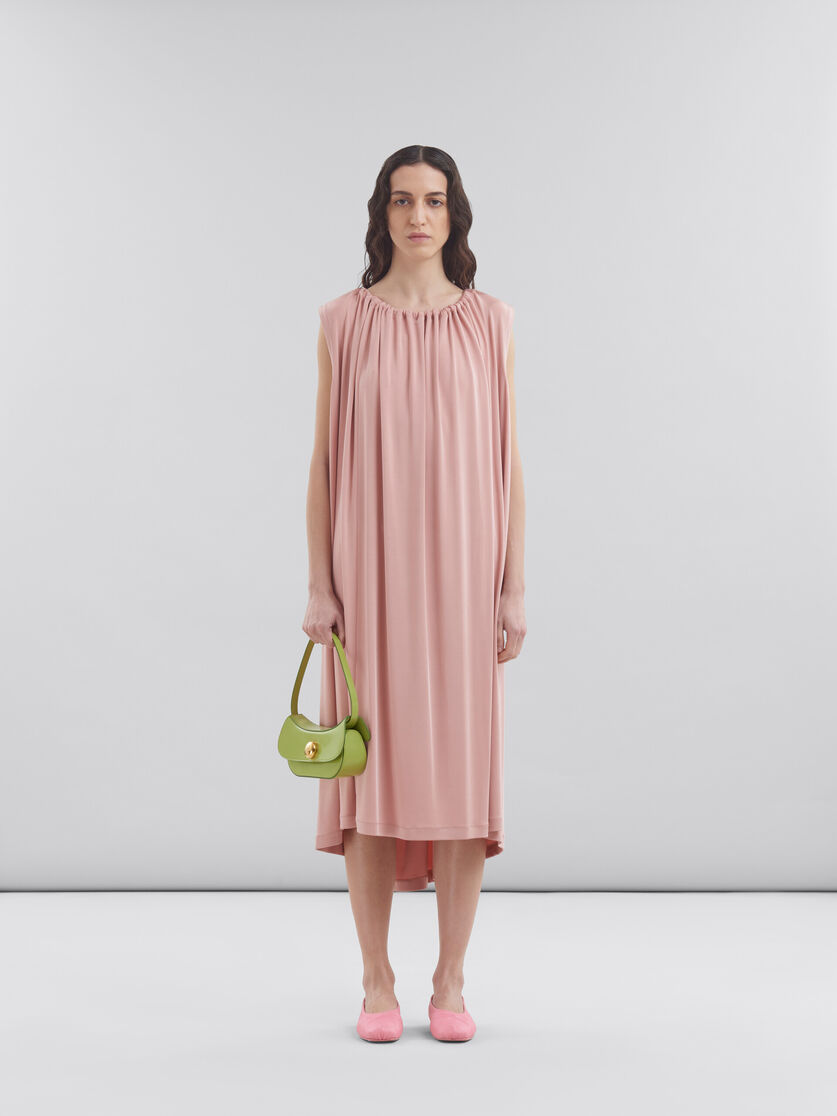 Green leather Butterfly small hobo bag | Marni