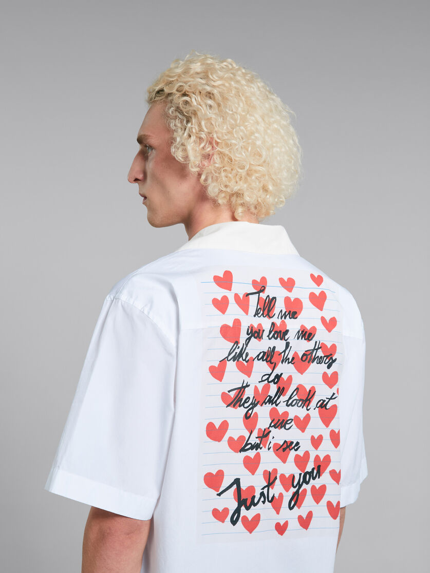 White shirt with hearts print - Shirts - Image 5