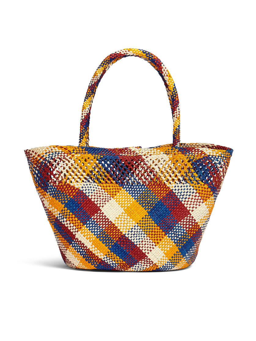 MARNI MARKET TAPIS bag in multicolor natural fiber - Shopping Bags - Image 3