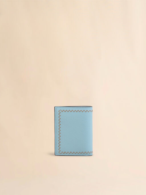 Sky blue bi-fold wallet with Marni Symbol embroidery - Wallets