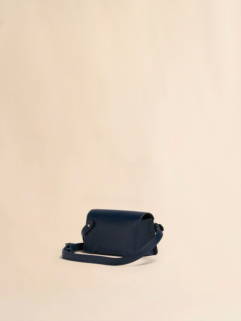 Deep blue leather Trunkaroo crossbody bag - Belt Bags - Image 2