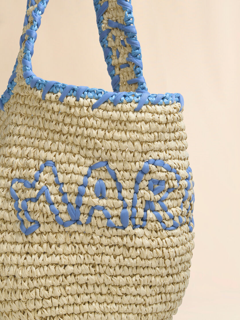 Natural raffia and red Nassa small hobo bag - Shoulder Bags - Image 5