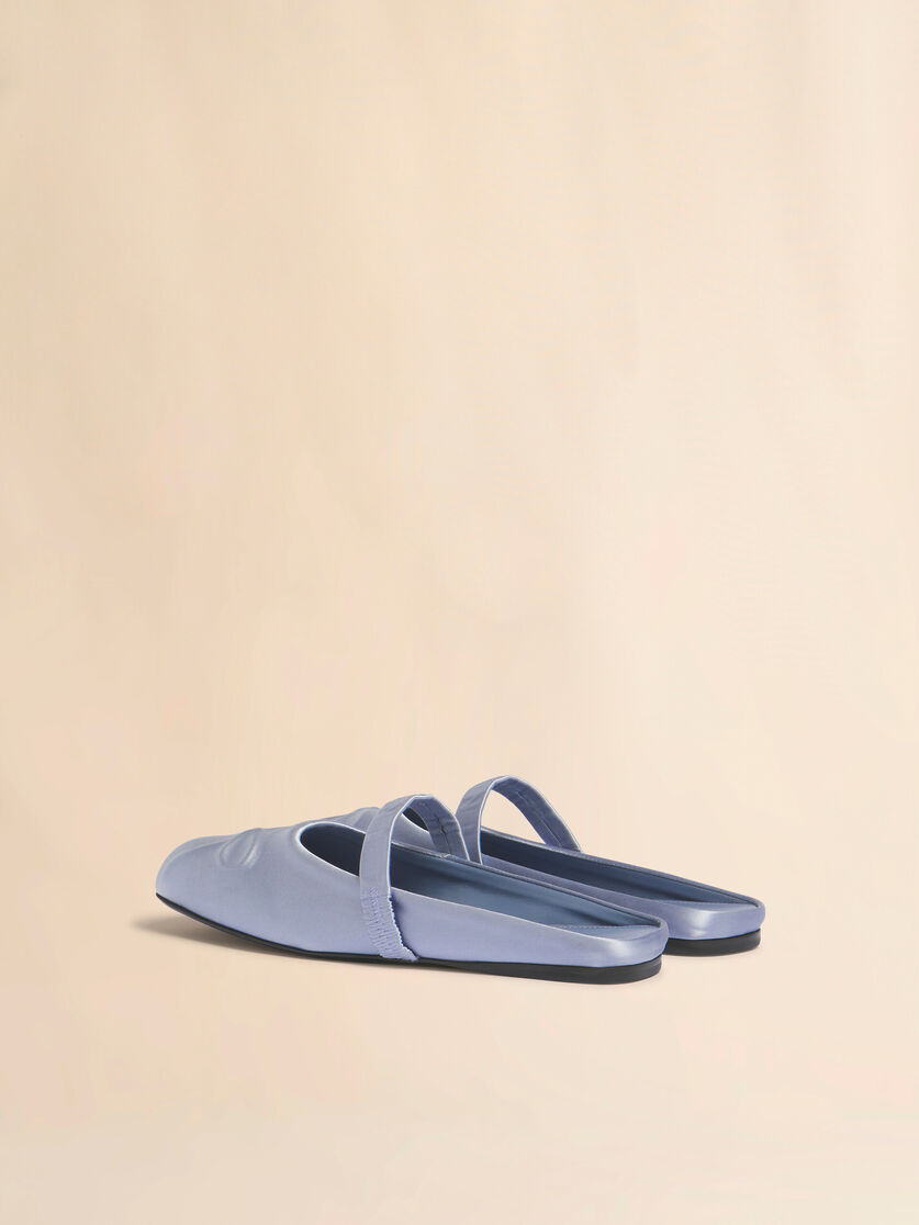 Light grey satin Little Bow sabot ballet flat - Ballet Shoes - Image 3