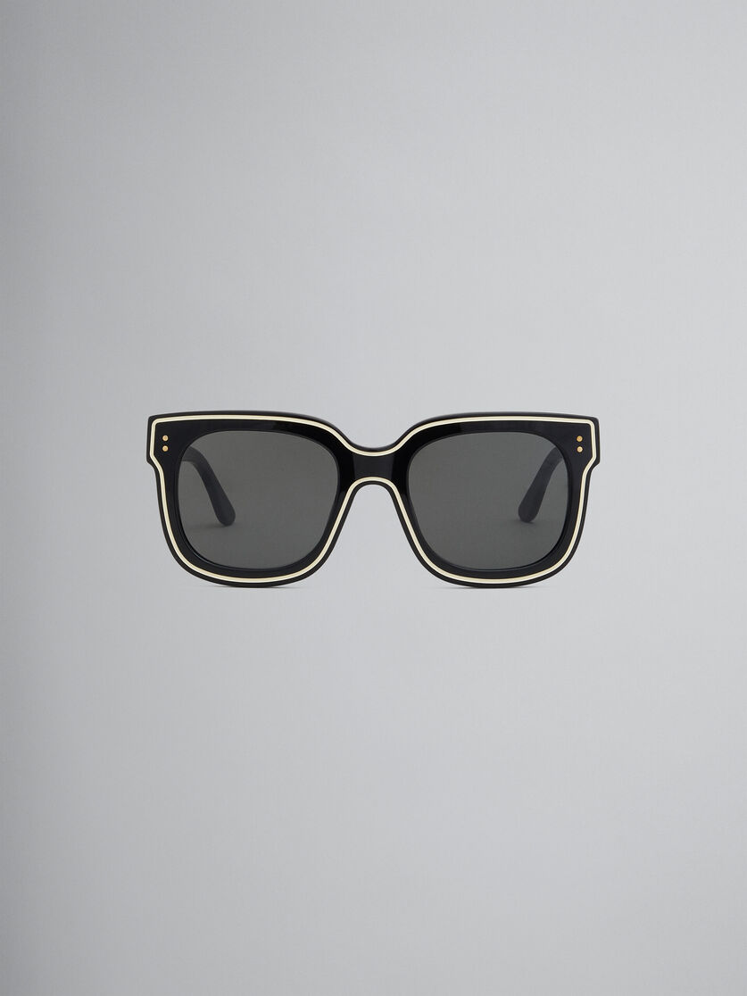 Gafas de sol LI RIVER de acetato negro - óptica - Image 1