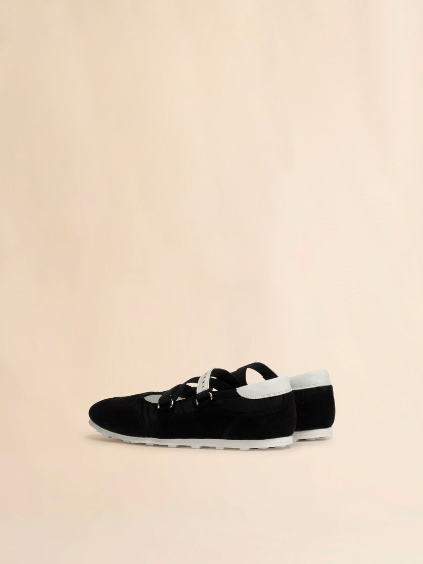 Soccer Retro black ballerina trainers - Sneakers - Image 3