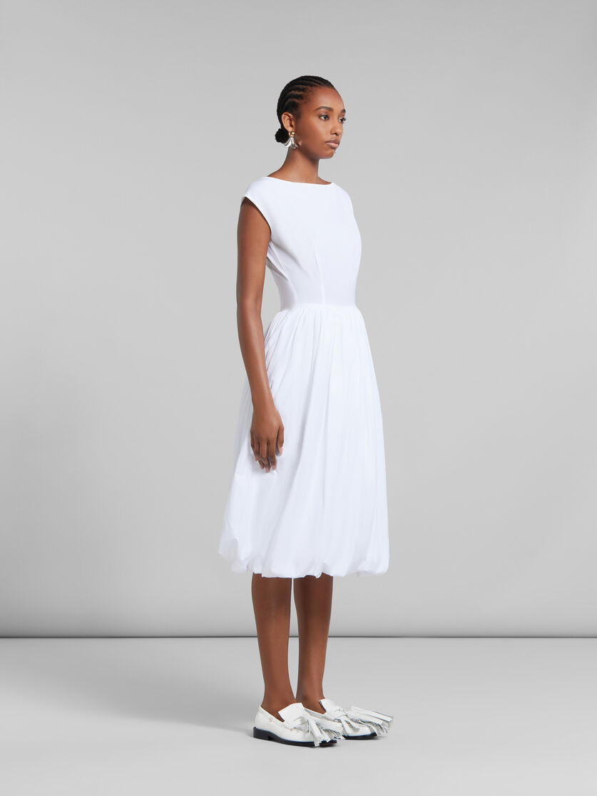 White bio poplin balloon dress - Dresses - Image 6