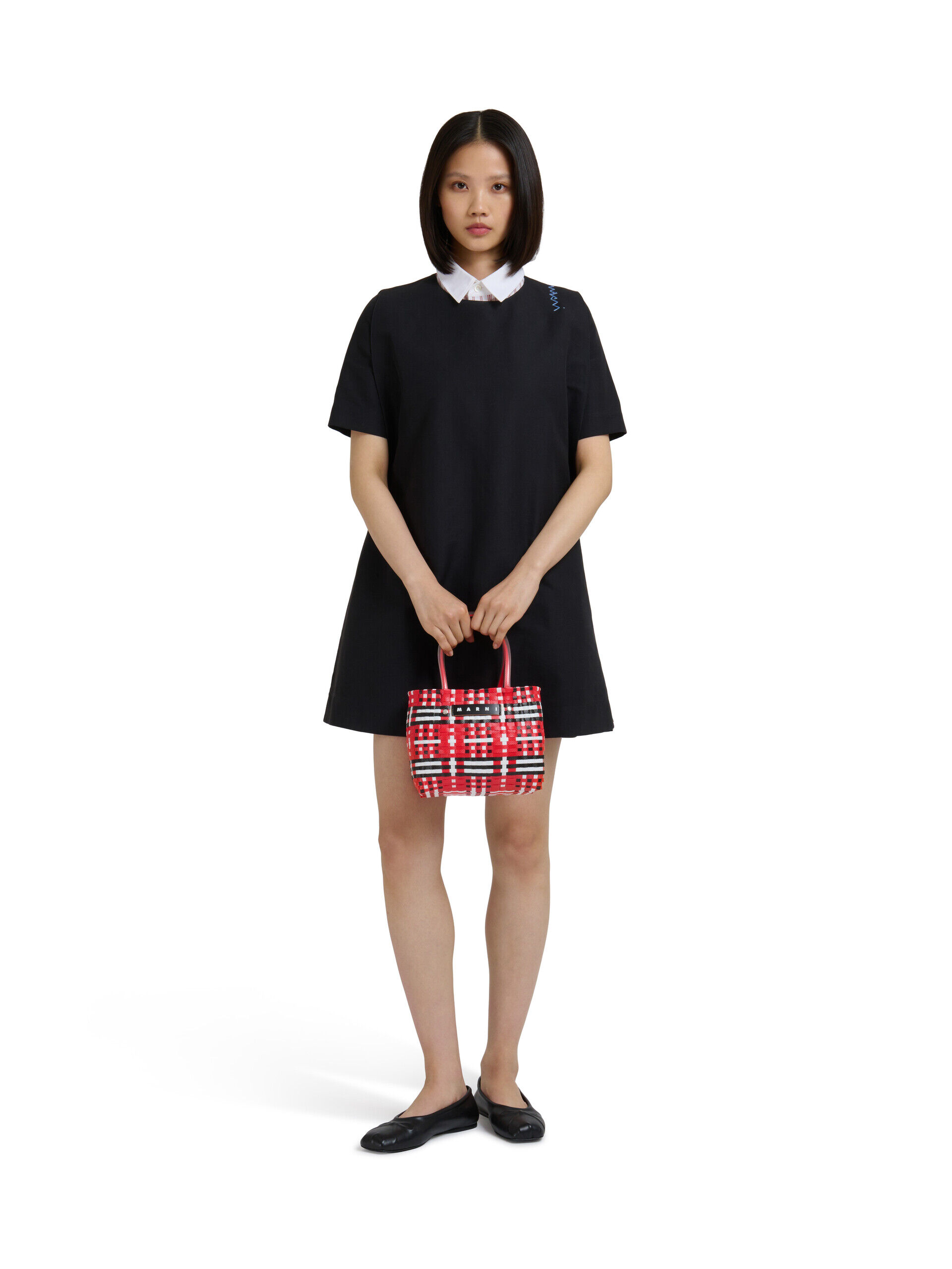 ラズベリー MARNI MARKET CHECK BASKET | Marni
