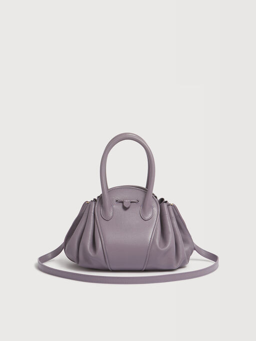 Kleine Tasche Tulipea aus violettem Leder - Schultertaschen