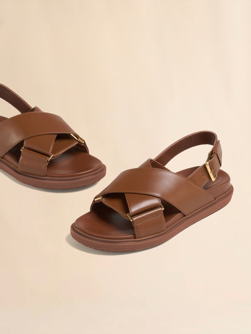Brown leather Fussbett - Sandals - Image 5
