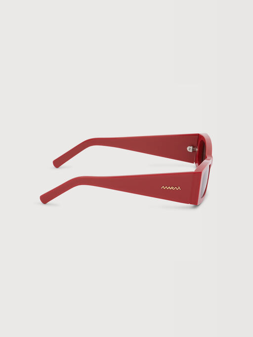 Occhiali da sole Zokoa in acetato rosso - Occhiali da sole