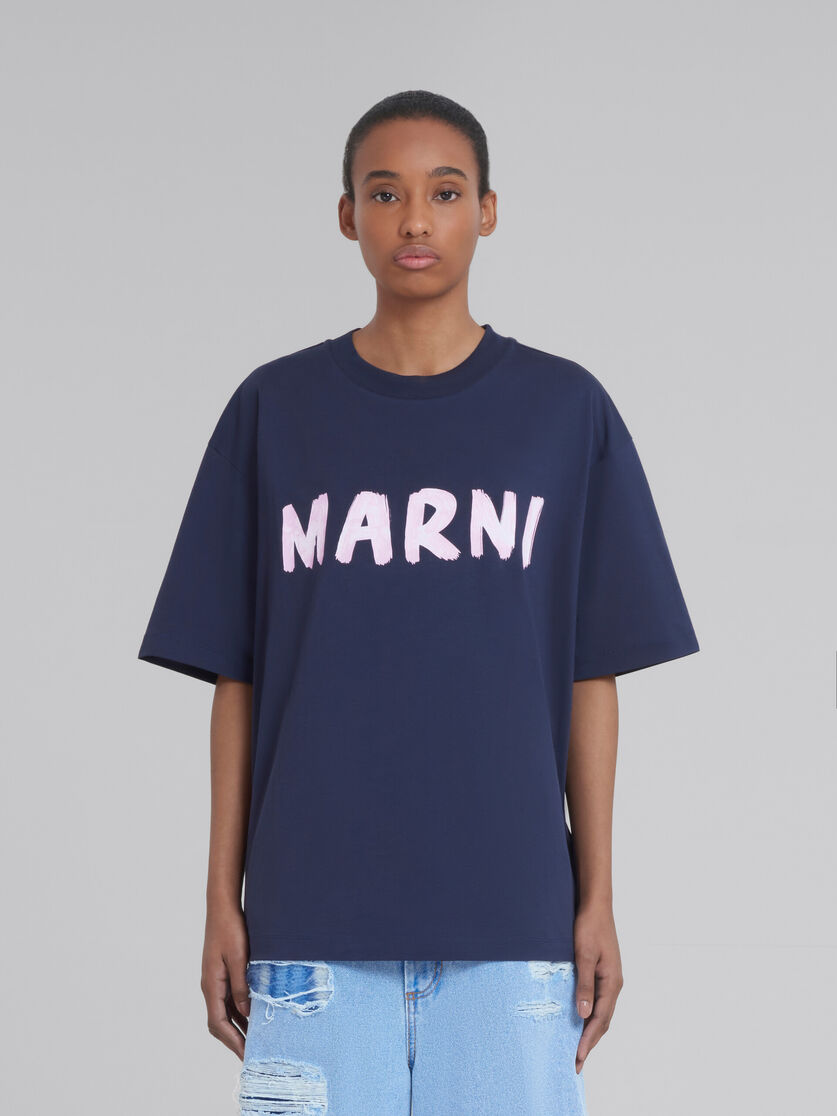 Marni Flower Print Sweatshirt In Blue