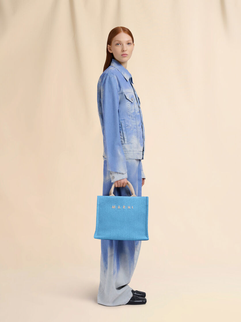 Denim tote small bag - Shopping Bags - Image 2