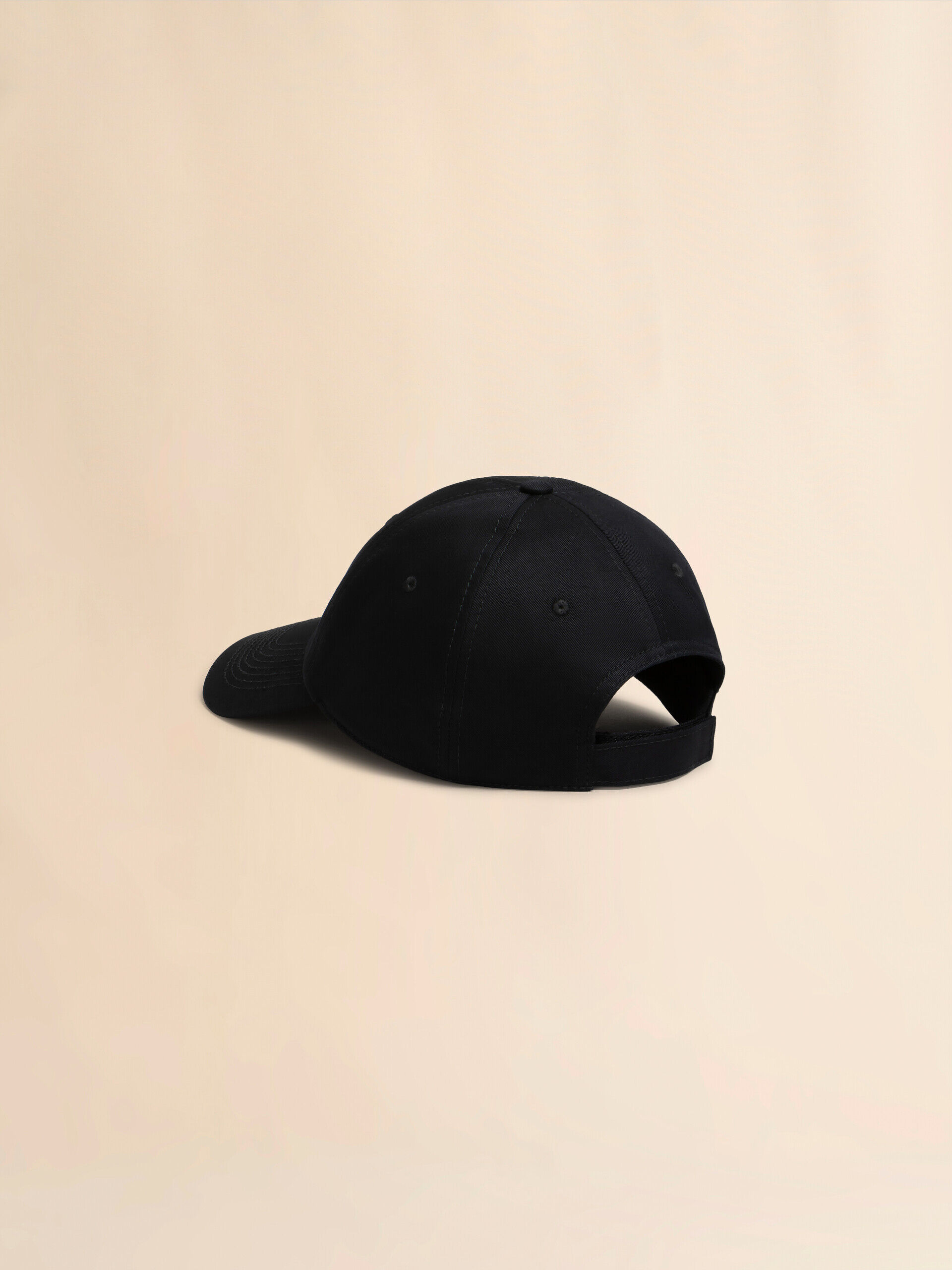 MARNI｜CAPS (TWILL BASEBALL CAP WITH EMBROIDERED LOGO (C Black organic gabardine baseball cap with embroidered logo