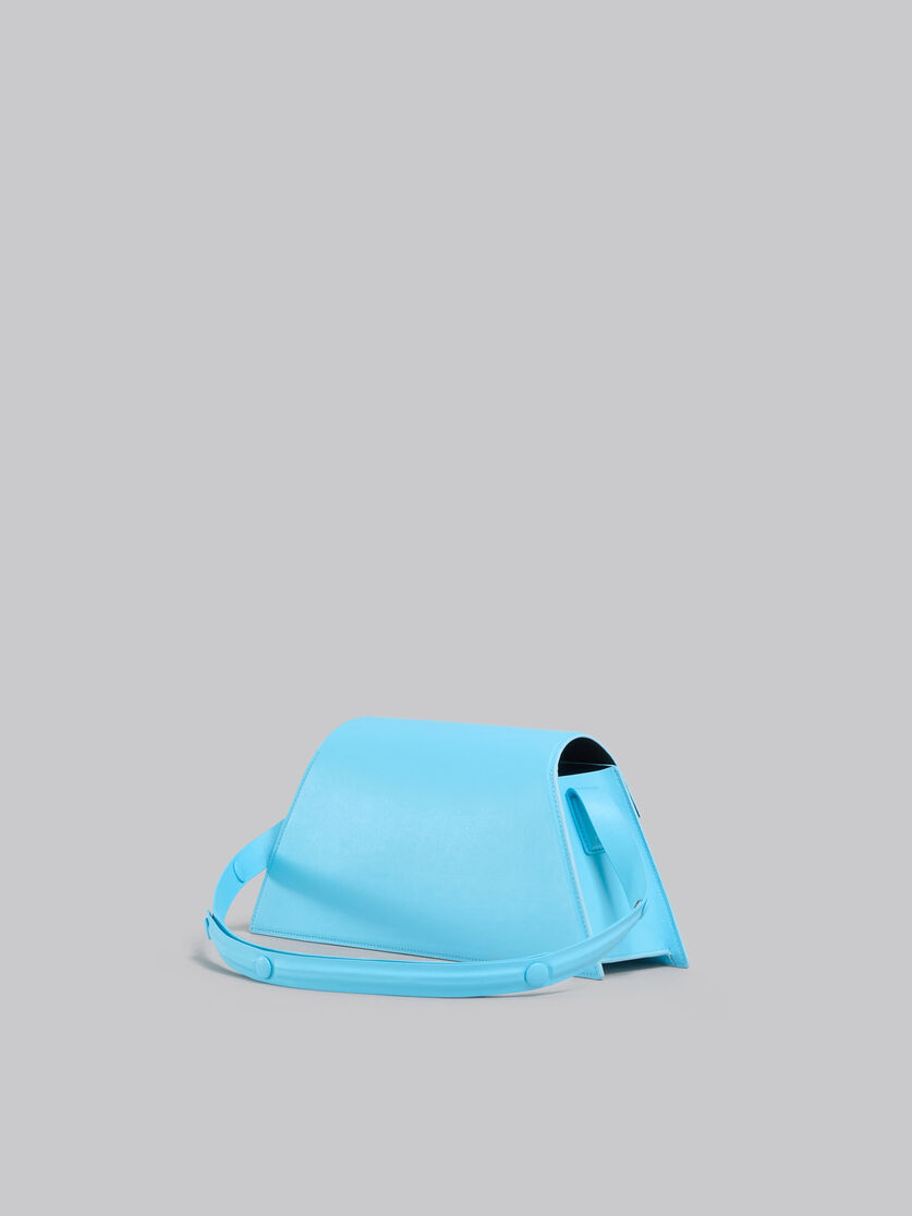 Medium Trunkoise bag in smooth light blue leather - Shoulder Bag - Image 2