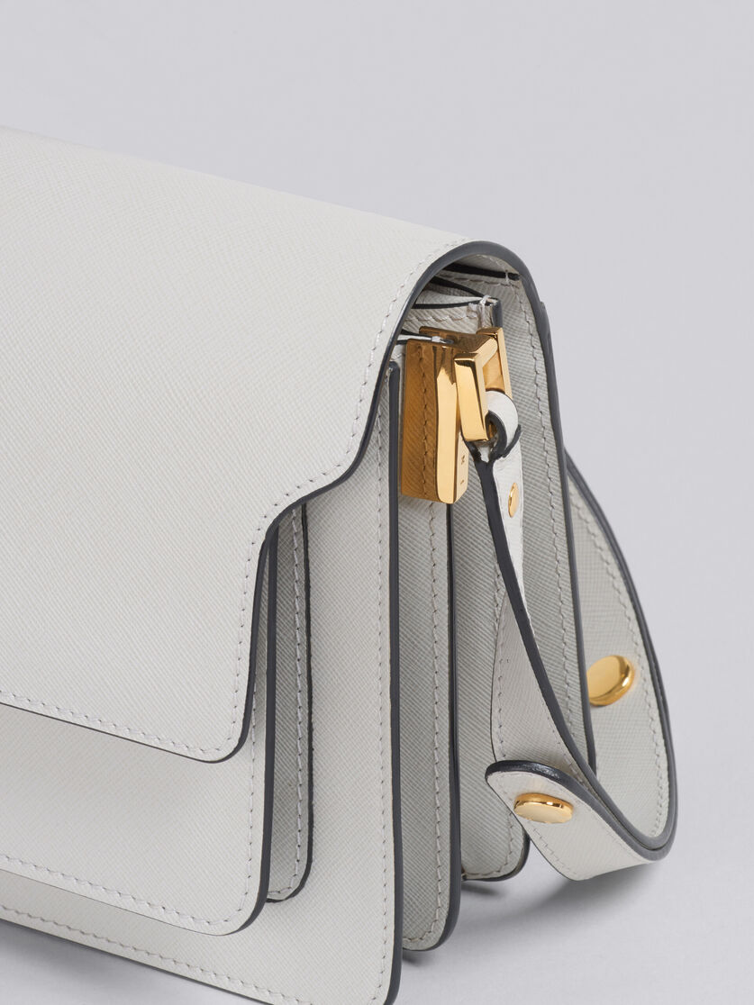 Trunk Bag Medium in White/Multi Leather