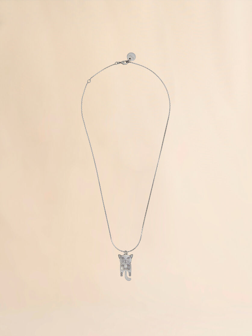 Cat-shaped pendant chain necklace - Necklaces - Image 1