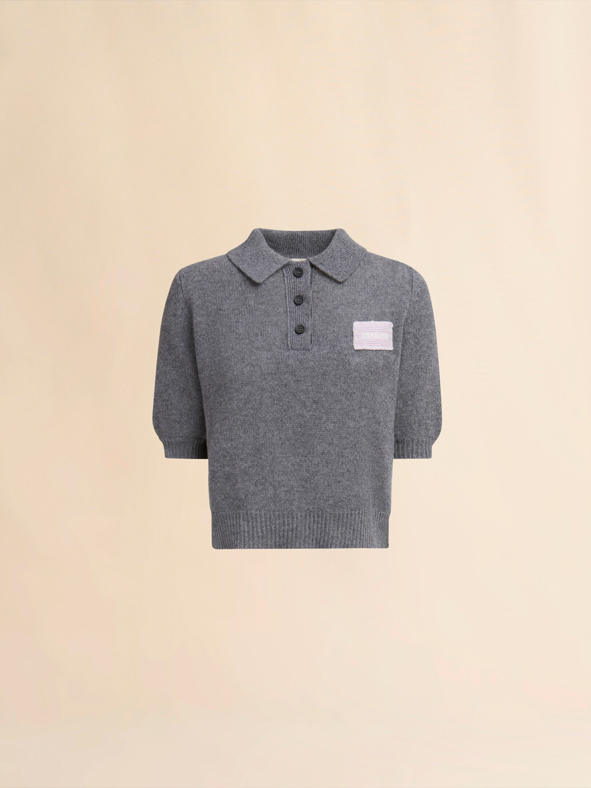 Tシャツ・カットソー MARNI FW25 Ribbed wool polo shirt (POMD0055EQUFW537 MXY20) Marni Ribbed Wool Polo Shirt - Multicolour