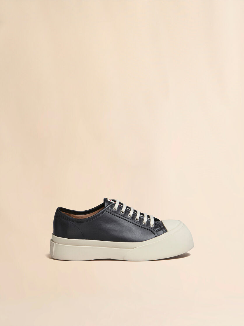 Light blue nappa leather Pablo lace-up sneaker - Sneakers - Image 1