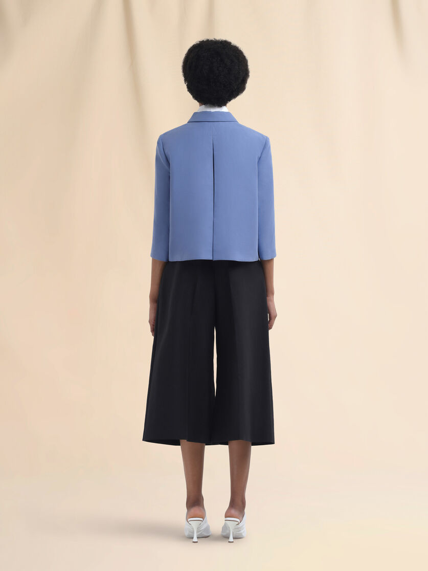 Indigo cotton jacket with Marni Symbol - Jackets - Image 3