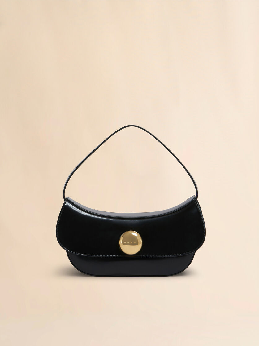 Mittelgroße braune Hobo Bag Butterfly aus Leder - Schultertaschen - Image 1