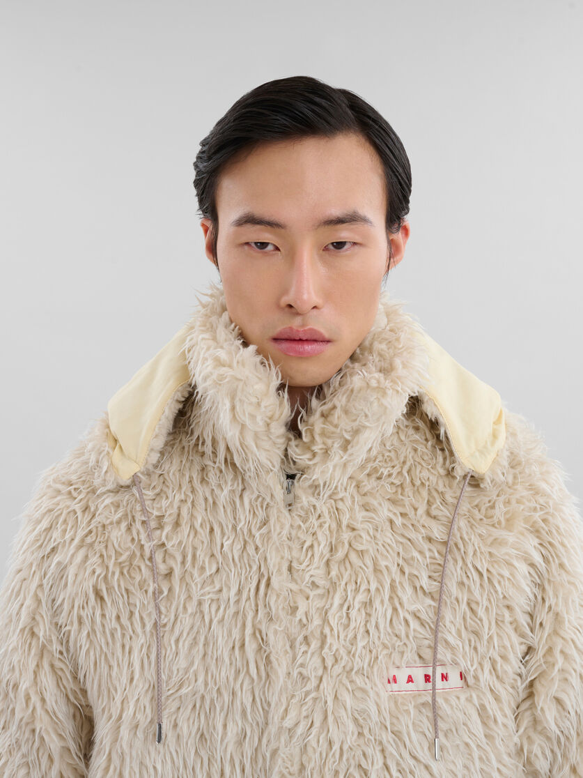 オーツ シャギージャケット、取り外し可能なフード | Marni