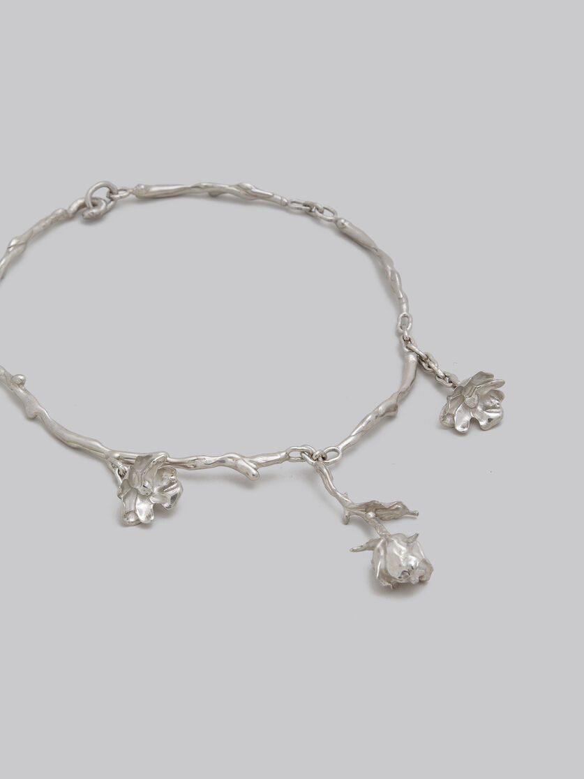 Halskette aus Metall mit Rosenknospe - Halsketten - Image 3