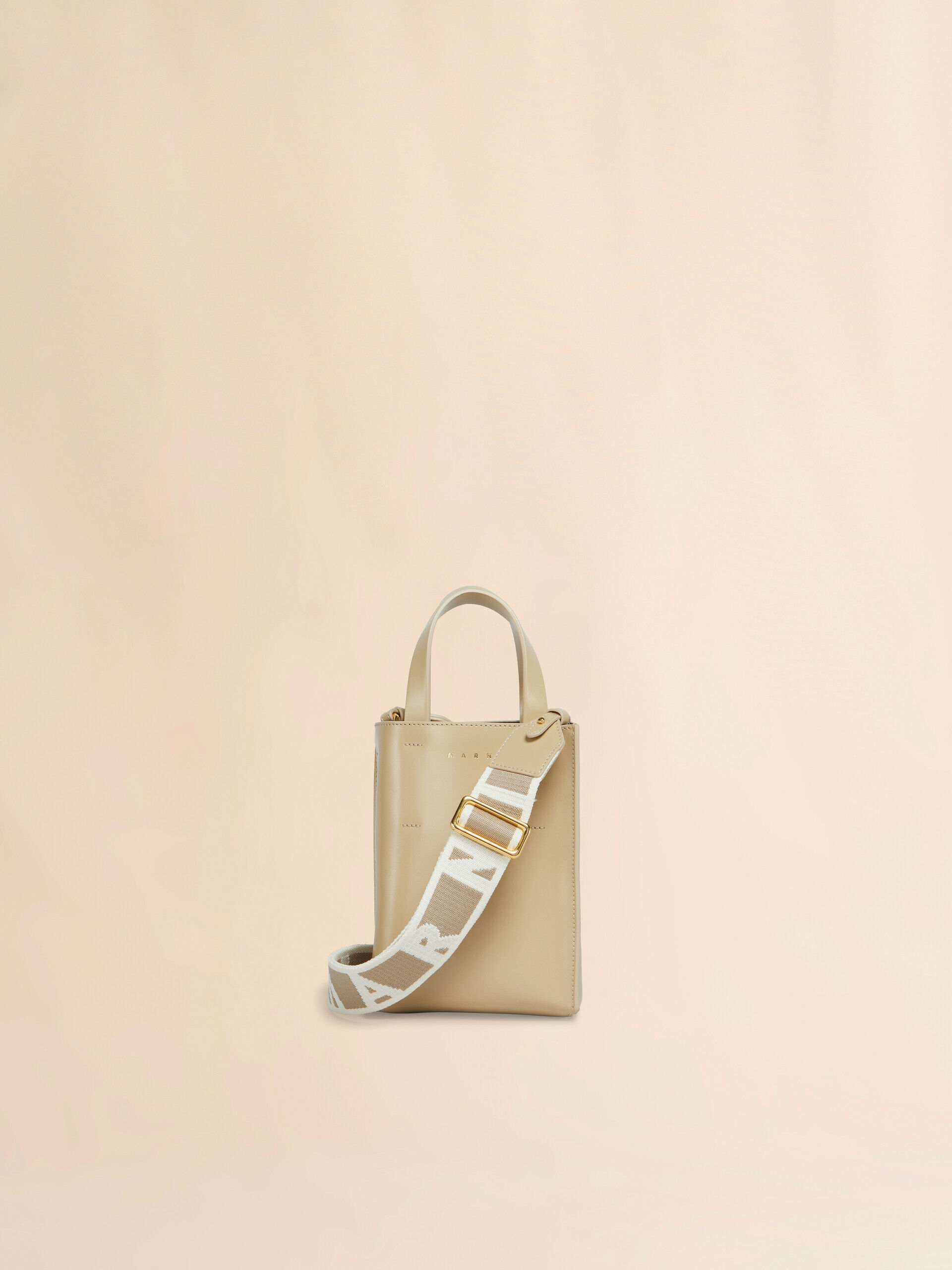 ベージュ レザー製 Museo ナノバッグ | Marni