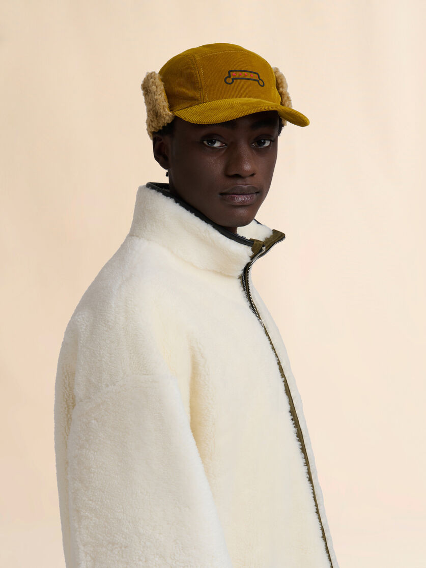 Brown corduroy aviator baseball cap - Hats - Image 2